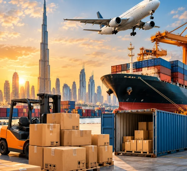 Dubai Cargo at Golden Hour