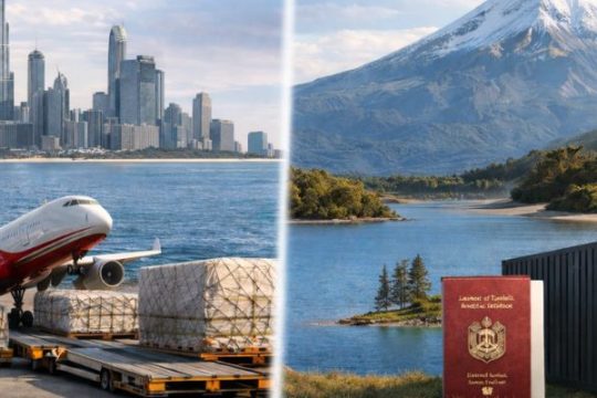 Cargo to New Zealand from Dubai